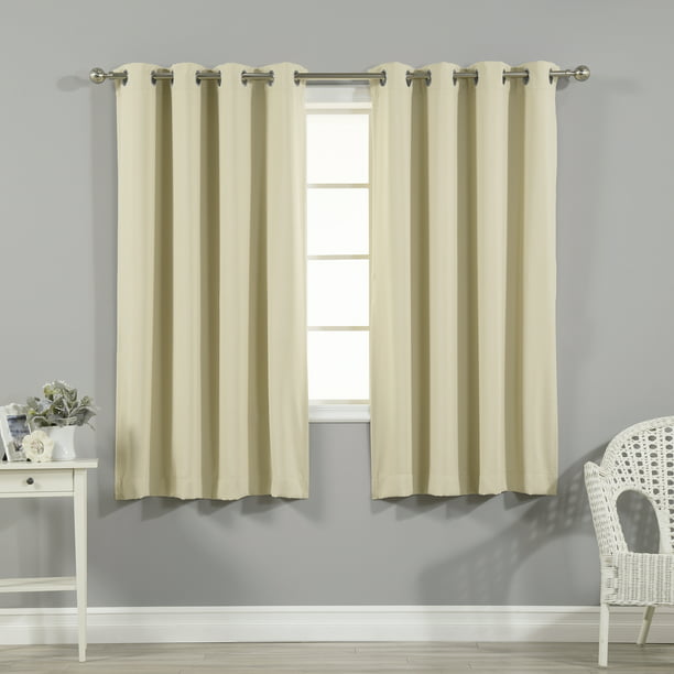 Quality Home Thermal Insulated Blackout, Grey And Beige Blackout Curtains