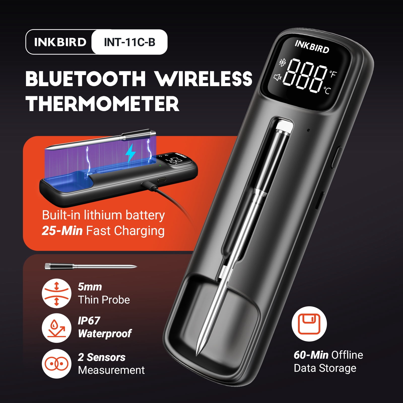 INKBIRD Wireless Dual-Sensor Meat Thermometer – picture 6