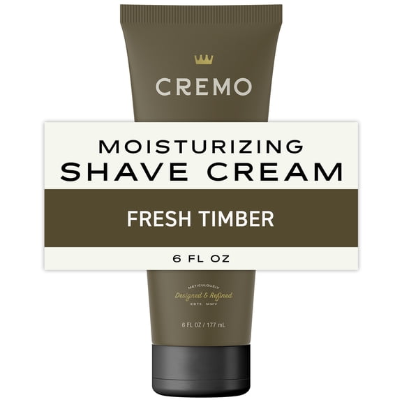 Cremo Heritage Green Moisturizing Shaving Cream for Men, Fresh Timber Scent, 6 fl oz