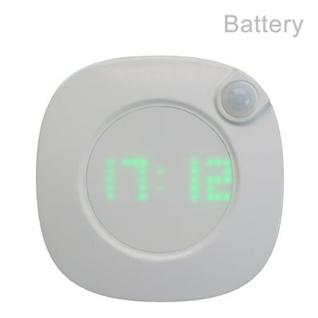 

Led Smart Night Light Human Body Induction Time Display Magnetic Wall Lamp For Bedroom