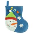thumbnail image 4 of Mini calcetín navideño Sunnimix con decoración para tarjetas de regalo titulares de cubiertos azul, 4 of 5