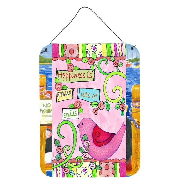 Carolines Treasures PJC1050DS1216 Flower Happiness in Growing Wall or Door Hanging Prints 12x16 multicolor