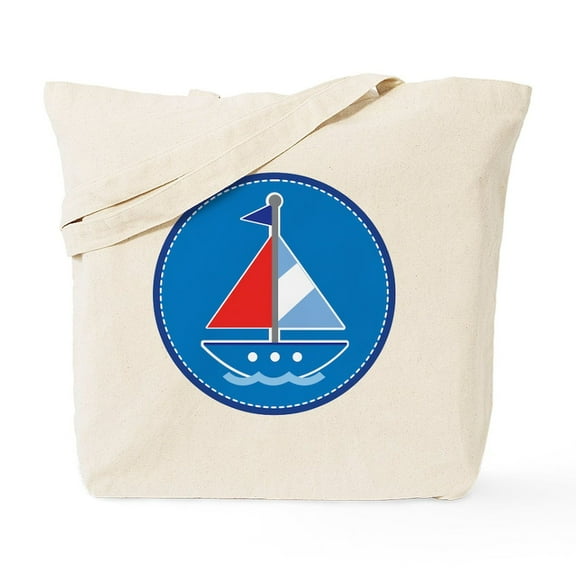 CafePress - Sailboat Nautical Sailing - Unisex Canvas Tote Bag, Beige, 1-Piece