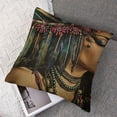 thumbnail image 7 of Chilfamy Tribal Theme Throw Pillow Cover Ethnic Background with Feathers and Stripe in Native Style Decorative Square Pillow Case for Home Bedroom Living Room Cushion Cover White, 7 of 7