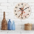 thumbnail image 3 of GZHJMY Ballerina in Dance Wall Clock, 10" Silent Non Ticking Round Clock, Oil Painting Easy to Read Clock for Living Room Bedroom Bathroom Home Decor Holiday Gifts, 3 of 7
