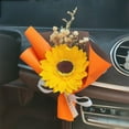 thumbnail image 2 of Floral Shaped Aromatherapy Car Vent Diffuser Stone Perfume Clip for Interior Air Conditioning Accessories, 2 of 8