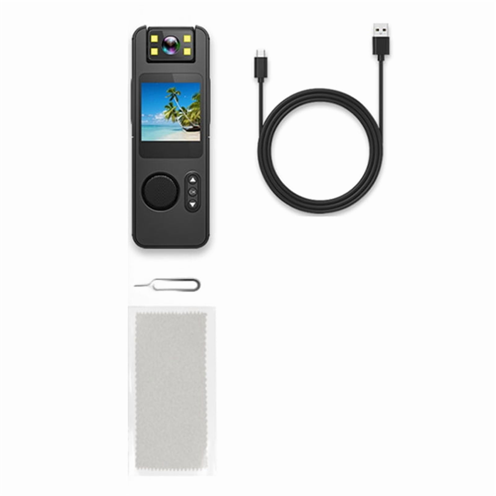 CS11 Mini Camera Night Vision LED Back Clip Portable Digital Video Voice Recorder Sport Micro-Cam Gizli Kamera Camaras,1 x camera 1 x USB Cable