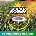Bell + Howell Solar Powered Swivel Disk Lights, Outdoor Path Lights