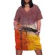 thumbnail image 1 of Vestido holgado con bolsillos para mujer ropa de verano con estampado de Mark Rothko, 1 of 6