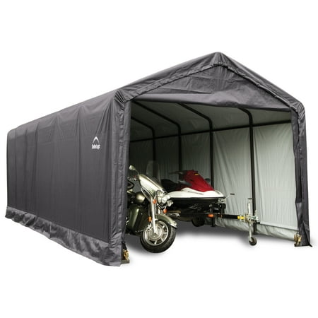 ShelterLogic Garage 12 x 30 x 11 ft. Standard Grey