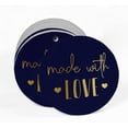 thumbnail image 2 of Inkdotpot Pack Of 100 Made With Love Text Favor Paper Tags Craft Real Gold Foil Hang Tags, 2 of 6