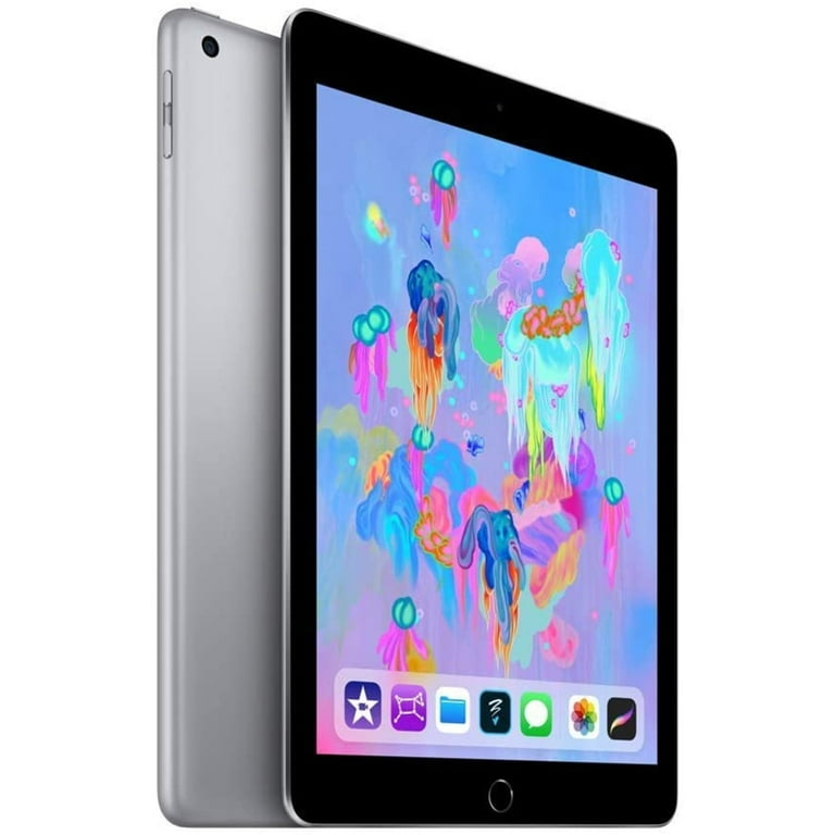 Apple iPad 9.7 2018 (6th generation) 128GB A1893 Wi-Fi - Space Gray  (Certified Used) 