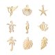 thumbnail image 2 of Colgante de 5 piezas de acero inoxidable con diseño Tropical de caballito de mar, tortuga marina, estrella de mar y concha, accesorios de joyería DIY, venta al por mayor, 2 of 4