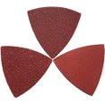 thumbnail image 5 of 90 piezas surtidas 60/120/240 herramienta oscilante triangular de gancho y bucle papel de lija para lijar madera contiene 30 de cada ajuste, 5 of 5