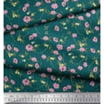 thumbnail image 3 of Soimoi Rayon Fabric Leaves & Floral Artistic Print Fabric by The Yard 56 Inch Wide, 3 of 3