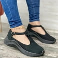 thumbnail image 2 of asdoklhq Flat Shoes for Women Women's Ladies Shoes Casual Daily Buckle Closed Toe Platform Sneakers Black 41, 2 of 4