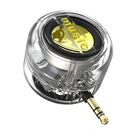 Portable Mini Speaker Universal 3.5mm Sound Box Mobile Phone Amplifier External Wired Speakers Transparent