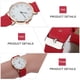 thumbnail image 2 of Reloj de pulsera con personalidad para mujer de moda Reloj retro Reloj de cuero conciso, 2 of 8