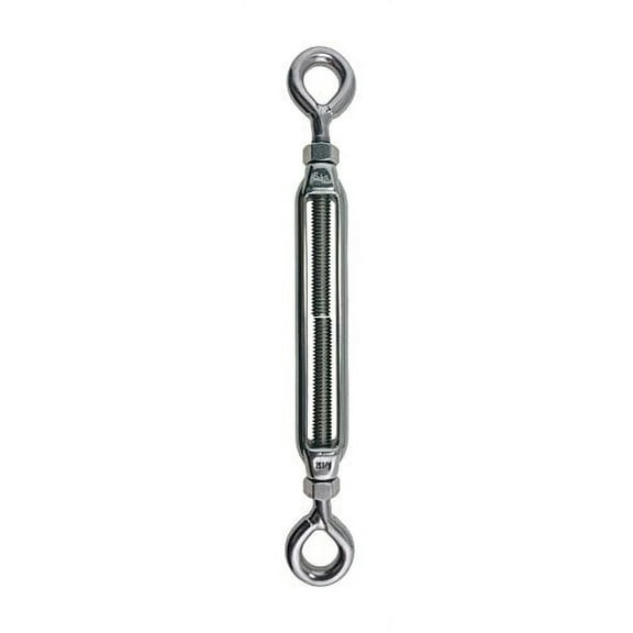 Stainless Steel (316) M8 (5/16") 8mm Turnbuckle Eye and Eye with Locknuts Marine Grade M8 Metric Thread
