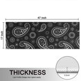 thumbnail image 5 of Kitchen Rugs Sets Of 2,Black Paisley and Floral Pattern Anti Fatigue Kitchen Mat Rugs Non Slip Washable,Decorative Kitchen Floor Mats for Kitchen,Sink,Laundry,17"X47", 5 of 5