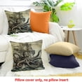 thumbnail image 4 of FCXZI Octopus Ship Ocean Theme Pillow Cushion Case for Sofa Couch 20x20in, 4 of 5