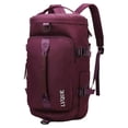 thumbnail image 1 of Sac de Sport Imperméable Grande Capacité Fermeture Éclair Bandoulière Réglable Poignée Portable avec Compartiment à Chaussures Poche Humide Sac de Voyage pour Femmes Hommes Activités Extérieures, 1 of 11