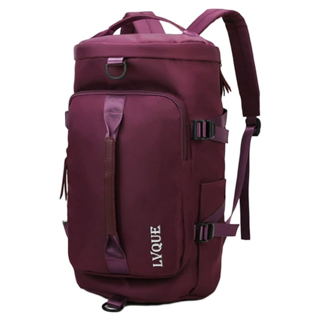 Sac de Sport Imperméable Grande Capacité Fermeture Éclair Bandoulière Réglable Poignée Portable avec Compartiment à Chaussures Poche Humide Sac de Voyage pour Femmes Hommes Activités Extérieures