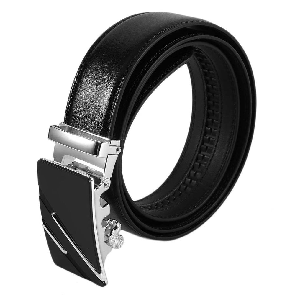 Men Elegant Casual Business Leather Belt Automatic Buckle Waistband Belt HOT W 