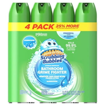 Scrubbing Bubbles Bathroom Cleaners, Fresh Scent, 25 Fluid Ounce, 4 Count