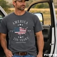 thumbnail image 2 of Semiquincentennial 250 Years T-Shirt, Patriotic USA Map American Flag 1776-2026 Anniversary Tee, Unisex Garment Dyed Cotton, 2 of 7