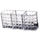 thumbnail image 2 of GOOHOCHY Organizador de escritorio con soporte de exhibición para brochas de maquillaje, caja de almacenamiento de cosméticos con patrón de diamante transparente de acrílico, 2 of 8