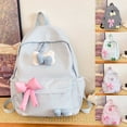 thumbnail image 2 of School Backpack Checkered 3D Bow Bookbags Primary School for Ages 3rd 4t 5t 6t 8t, Backpacks Daycare Bags Travel, 2 of 4