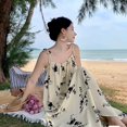thumbnail image 2 of Raffia Hoop Earrings for Women Girls Fun Boho Summer Beach Earrings Lightweight Handmade Straw Wicker Rattan Dangle Earrings Statement Geometric Round Drop Earrings, 2 of 5