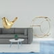 thumbnail image 2 of Figura de pájaros,Figura de pájaro dorado,decoración del hogar,estatua de animal,Estante de almacenamiento de pared,Estantería colgante de pared de metal de 3 niveles para decoración de, 2 of 8