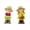 C, variant on Dserhfy Small Ceramic Garden Statue Cute Girls Boys/Gnome/Pumpkin Fairies Sculptures for Outdoor Garden Yard Patio Lawn Decor