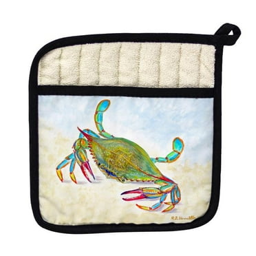 Betsy Drake Interiors More Than Blue Pot Holder