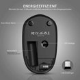 thumbnail image 1 of Quiet 2.4 Ghz Wireless Mouse With Nano Usb Receiver, 1600 Dpi Optical Sensor, For Pc, Laptop, Etc., Black, 1 of 7