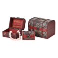 thumbnail image 6 of Shop LC Doorbuster Set of 3 Paisley Pattern Faux Leather Treasure Chest Storage Box Birthday Gifts, 6 of 9