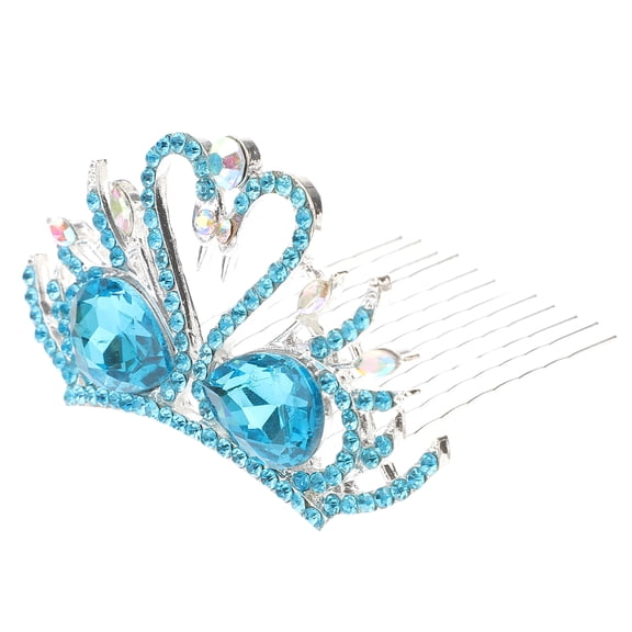 unbranded  Swan Crown Brides The Bobby Pins for Women Bridesmaid Child Blue