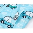 thumbnail image 4 of ATOGUTA Boys Girls Peacoat Cute Print Zip Up Hooded Jacket Boys Girls Long Sleeve Windproof Coat Sky Blue, Size 18M-5T, 4 of 5