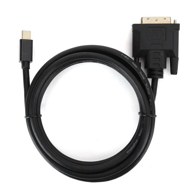 Displayport negro de transmisión estable a cable DVI, adaptador macho a macho, para computadora, TV, hogar, proyector LHCER Descripción de la referencia