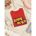 thumbnail image 3 of The Game Is Not Over Retro Shaped T-Shirt Women -Image by Shutterstock, Female Large, 3 of 4