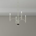 thumbnail image 4 of Livex Lighting 51334 Wisteria 4 Light 20" Wide Mini Chandelier - Nickel, 4 of 7