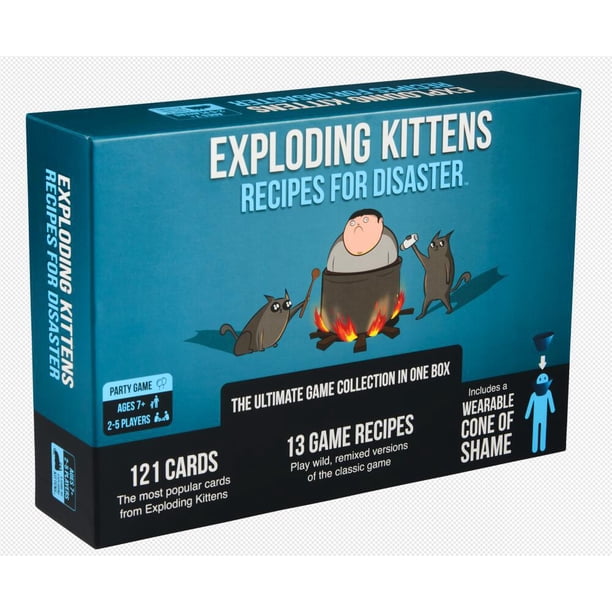 Tarjeta de juego de mesa para fiestas Gatitos explosivos explosivos