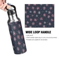 thumbnail image 4 of Yayeee 33oz Insulated Water Bottle Double Wall Stainless Steel with Flip Straw Lid, Red Fireworks Pattern, 4 of 7
