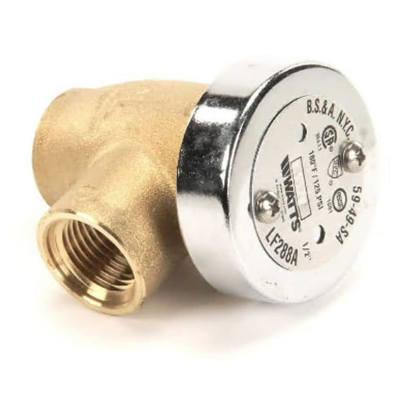 Watts 288A Anti-Siphon Vacuum Breaker 1/2 In., Brass, Lead Free