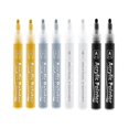 thumbnail image 3 of 8x Metallic Marker Permanent Markers Paint Pen for Highlights Glitter Medium Paper Card Making Gifts, 3 of 9