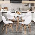 thumbnail image 2 of Giantex  5 PCS Dining Table Set, Furniture Set w/Solid Wood Legs, Suitable for Kitchen, Living Room, 2 of 10