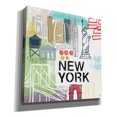 thumbnail image 2 of Epic Graffiti 'New York' by Linda Woods, Canvas Wall Art, 26"x26", 2 of 5
