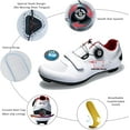 thumbnail image 5 of BUCKLOS Cycling Shoes with Cleats, Road Bike Shoes Compatible with Peloton, Men Women Indoor Cycling Shoes, Breathable Bicycle Sneaker Compatible with Look Delta SPD/SPD-SL, 5 of 8